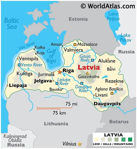 land lv|Latvia Map .